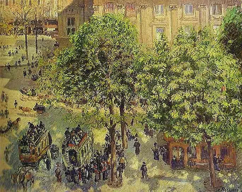 La place Colette, ancienne place du Théâtre-Français, par Camille Pissaro