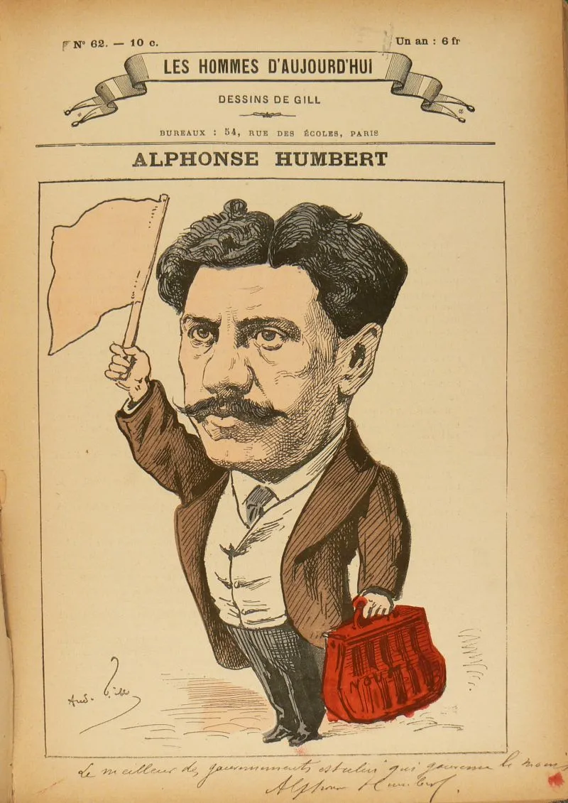Alphonse HUMBERT, caricature par André Gill