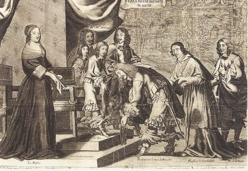Louis XIV à 10 ans, par Henri Testelin, à son retour à Paris après un épisode de la Fronde