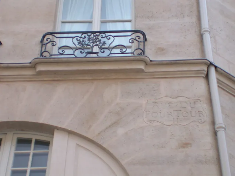 Inscription rue du Pourtour