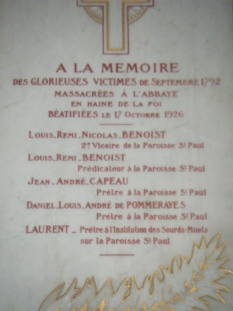 aux martyrs de la foi