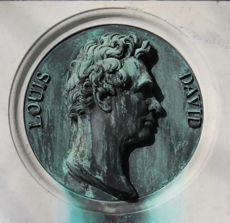 La sépulture où repose le cœur de Jacques-Louis David, 56e division.