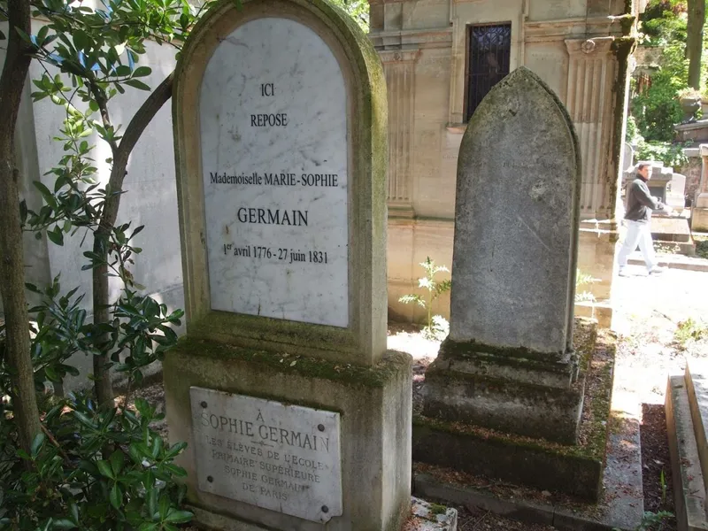 La tombe de Sophie Germain, 16e division.