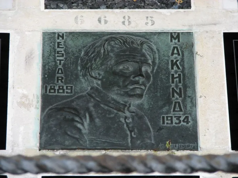 La case de Nestor Makhno au columbarium.
