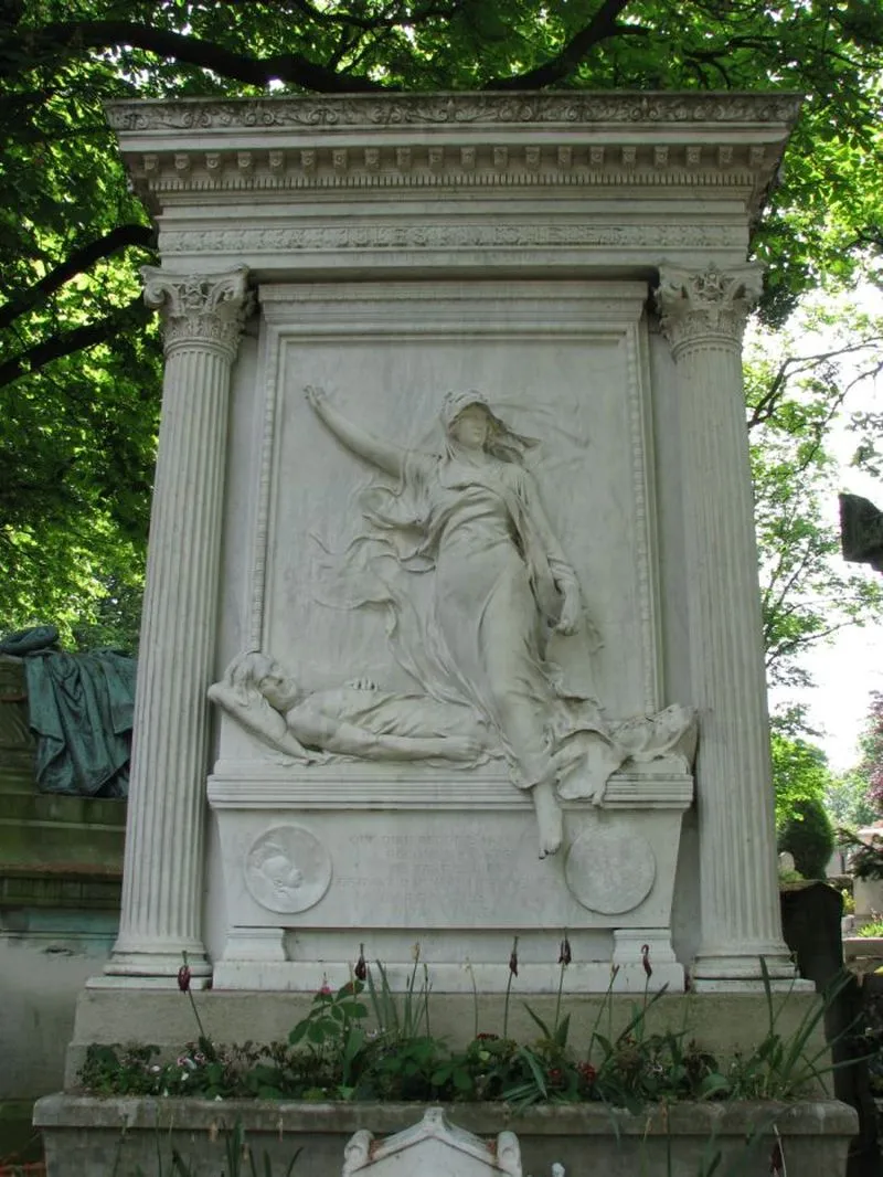 La tombe de Jules Michelet, 52e division.