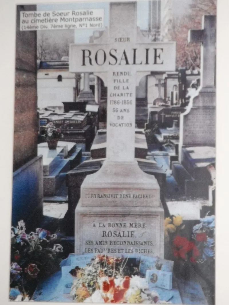 Église St Médard Sœur Rosalie tombe cimetière Montparnasse