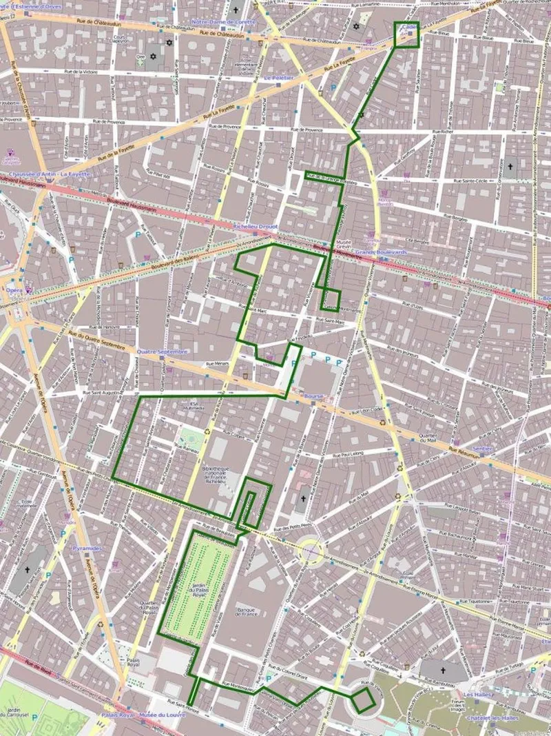 L'itinéraire de la balade