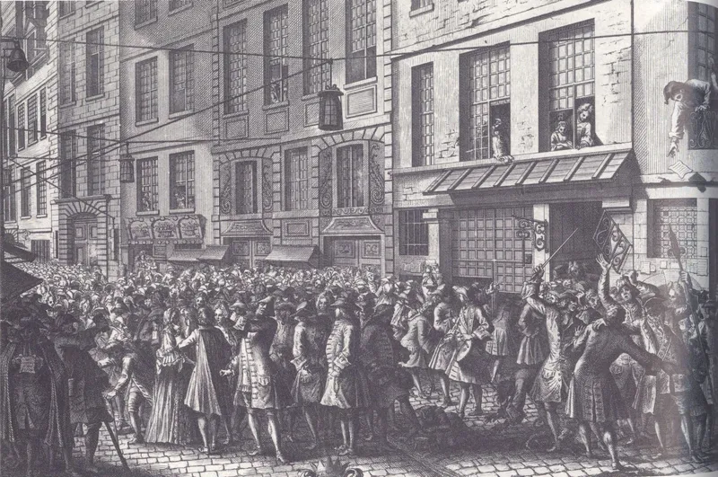 John LAW de LAURISTON, par Alexis Simon Belle ; sa banque rue Quincampoix