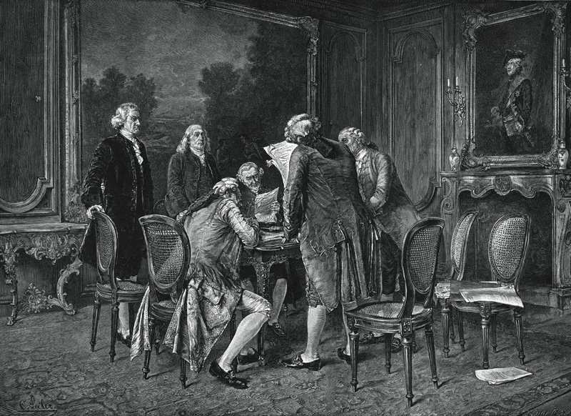 Signature du traité préliminaire reconnaissant l’indépendance des États-Unis d’Amérique