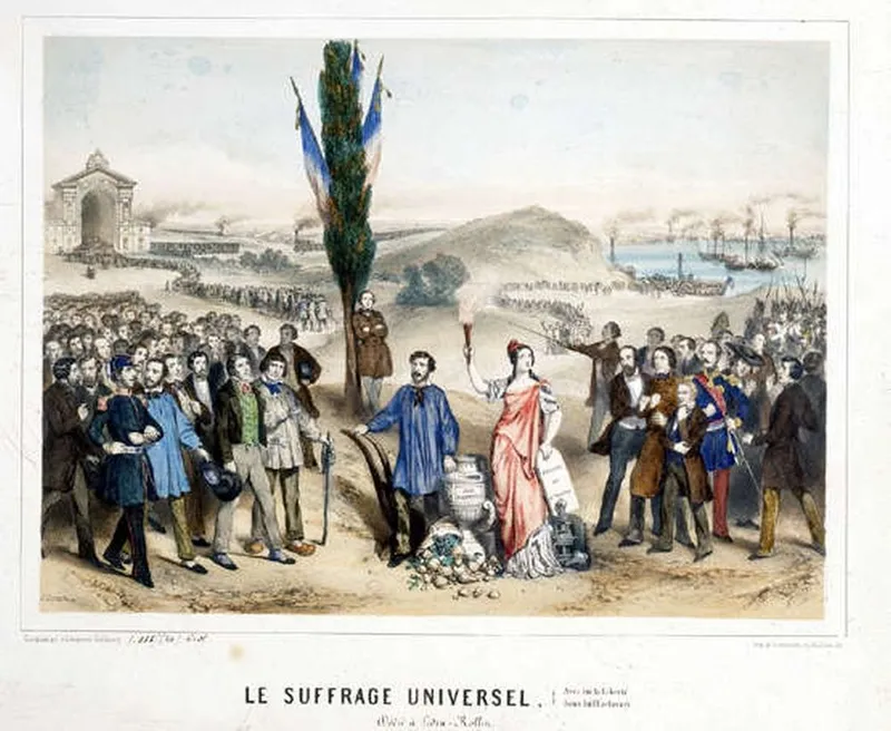 Alexandre Ledru-Rollin — gravure en l’honneur du père du suffrage universel
