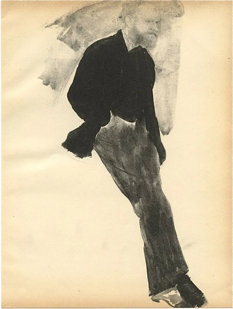 Édouard Manet, croqué par Degas