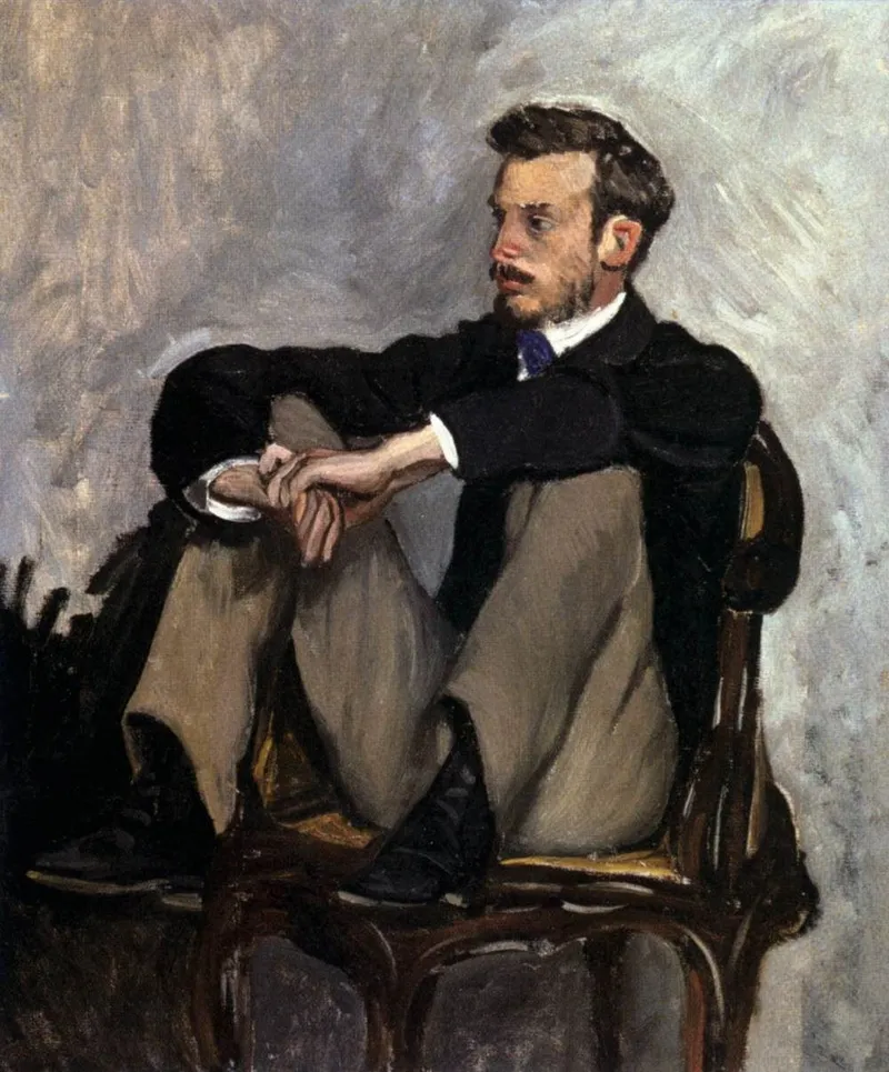 Pierre-Auguste Renoir, portrait supposé et assis dans l’atelier