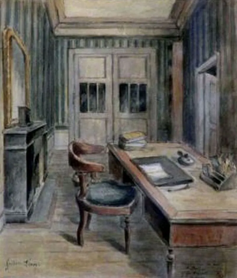 L’imprimerie de Balzac rue Visconti telle qu’elle subsistait en 1914 — sa garçonnière au 1er étage