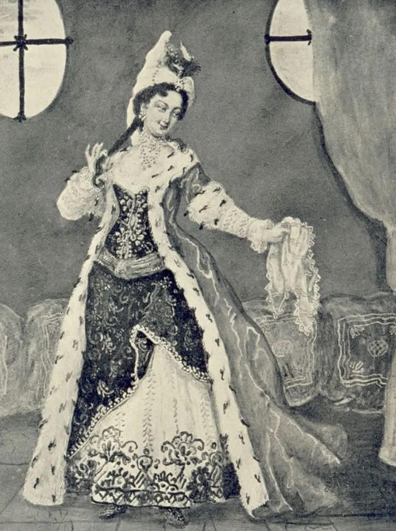 Louise CONTAT, portrait attribué à Greuze — sur scène