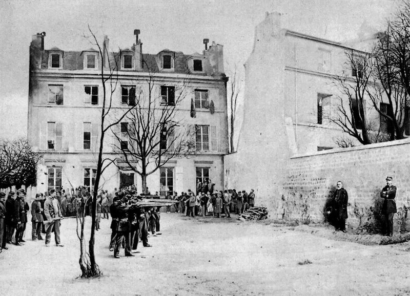 Représentation fallacieuse de l'assassinat de Lecomte et Clément-Thomas — reconstitution visant à incriminer la Commune