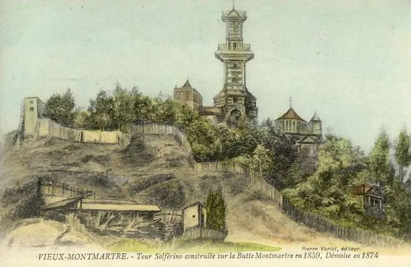 La tour de Solférino pendant le siège de 1870