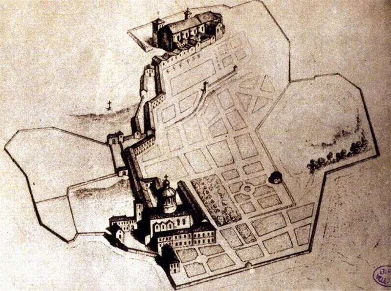 L'abbaye de Montmartre — son plan au XVIIème siècle