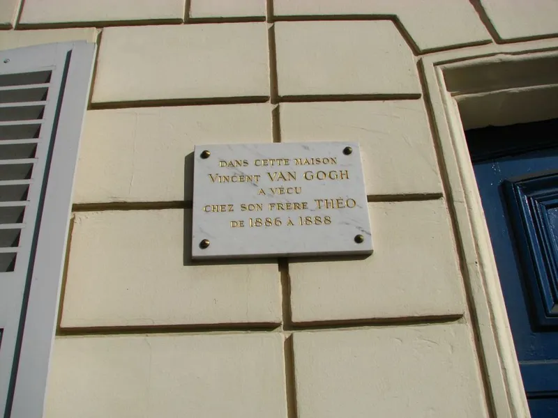 Gabriel Randon, dit Jehan-Rictus — plaque sur les frères Van Gogh