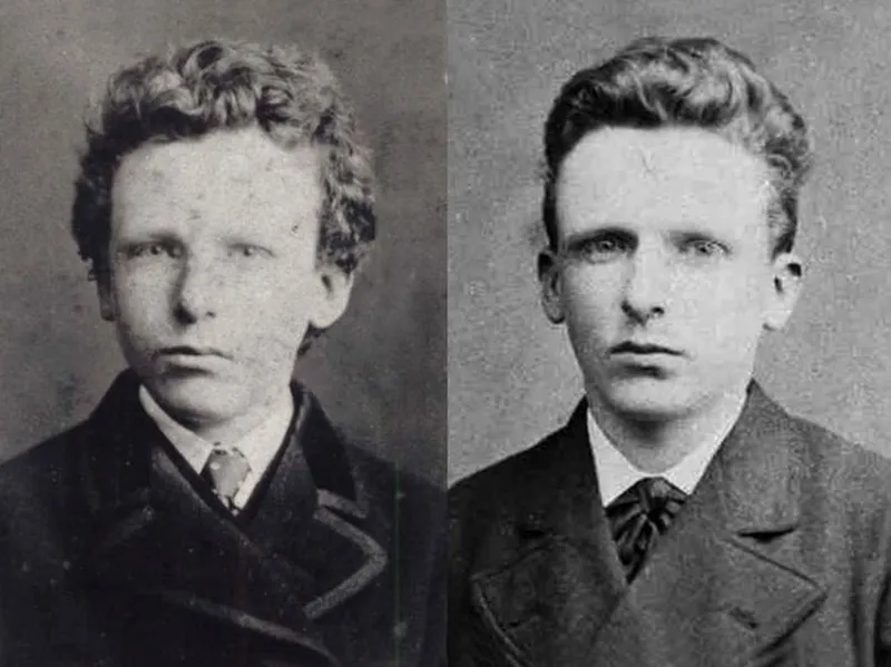 Vincent Van Gogh et son frère Théo, jeunes