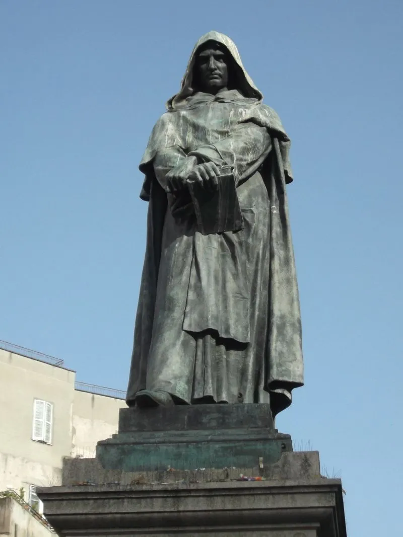 Filippo Bruno, dit Giordano Bruno — sa statue à Rome