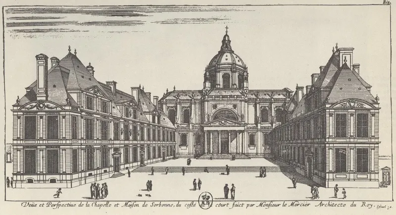 Place et collège de Sorbonne, par Israël Silvestre