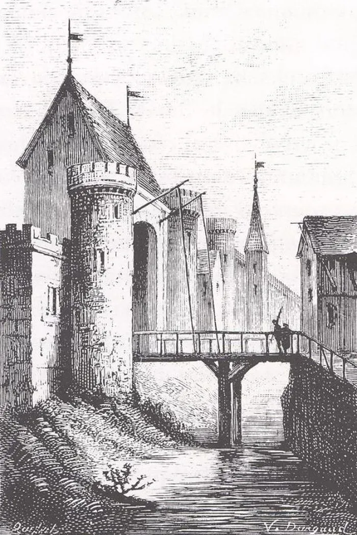 La porte Saint-Jacques de l'enceinte de Philippe Auguste