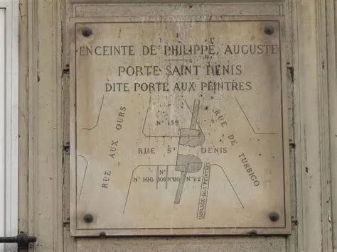 Porte St Denis Philippe Auguste Porte des Peintres