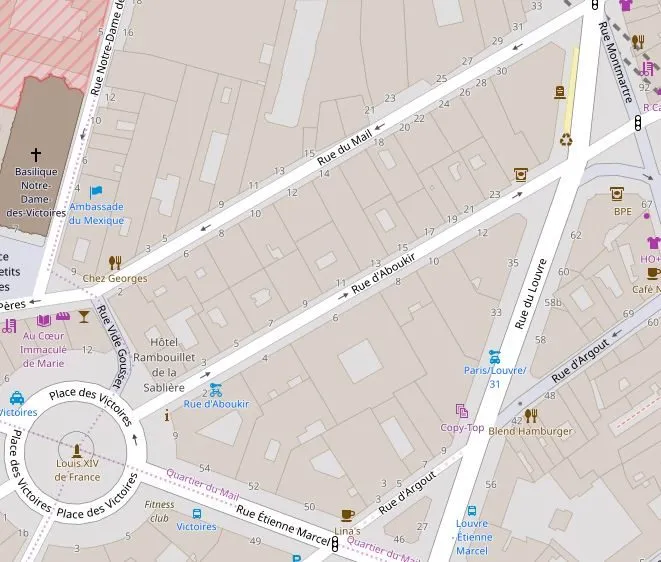 rue des Fossés Montmartre actuel